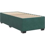 vidaXL Box spring postelja z vzmetnico temno zelen 90x190 cm žamet | Shoptok.si