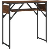  Konzolni stol s policama boja smeđeg hrasta 75x30x75 cm drveni | Eponuda.ba