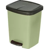 Kanta za otpatke sa pedalom Luxis 16 L - zelena/antracit
