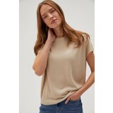 Moodo Women's blouse with metallic thread - beige | shoptok.hr