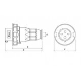  utikač uko-uto bemis IP67 32A 3P+E 380V BC1-3504-7011 | Eponuda.com