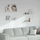  Polica na zidu s policom 4 pcs Bijeli mramor 80 x 9 x 3 cm | shoptok.hr