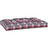  Jastuk za palete crveni karirani 120 x 80 x 12 cm od tkanine | shoptok.hr