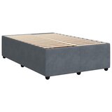 Box spring krevet s madracem tamnosivi 120 x 200 cm baršunasti | shoptok.hr