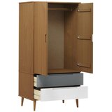  Ormar MOLDE smeđi 90 x 55 x 175 cm od masivne borovine | shoptok.hr