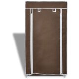 Ormarić za Cipele od Tkanine s Poklopcem 58 x 28 x 106 cm Smeđa | shoptok.hr