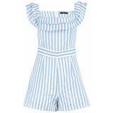 Trendyol Blue Petite Striped Jumpsuit Cene