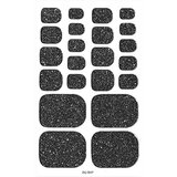 INF 10 Listov Bleščečih Nalepk za Nohte na Nogah z Pilico - Vodoodporne Black, (5000078098) | Shoptok.si