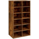 Maison Chic Stojalo za čevlje - Stojalo za obutev dimljen hrast 54x34x100,5 cm inženirski les, (21778386) | Shoptok.si