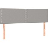  Box spring postelja z vzmetnico LED svetlo siva 140x190cm blago, (20724478) | Shoptok.si