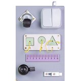 Montessori drvena senzorička ploča 50x37,5cm roza | shoptok.hr