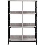 vidaXL Knjižna polica siva sonoma 78,5x33x117,5 cm inženirski les | Shoptok.si