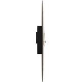  Zidni sat žuto-crni Ø 30 cm od konstruiranog drva | shoptok.hr