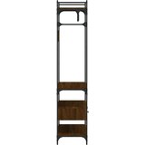  Omara s predali rjavi hrast 89x39x184,5 cm konstruiran les | Shoptok.si