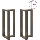  Noge barske mize T-oblike 2 kosa naravno jeklo 40x35x(90-91) cm, (21828658) | Shoptok.si