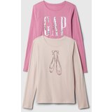 GAP Children's cotton T-shirt, 2 pcs - Girls Cene