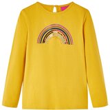  Dječja majica dugih rukava oker 128 | shoptok.hr