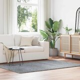 vidaXL Košata preproga srebrno siva 130x200 cm poliester | Shoptok.si