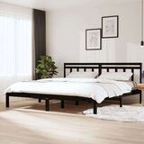  Za krevet od masivne borovine crni 200 x 200 cm | shoptok.hr