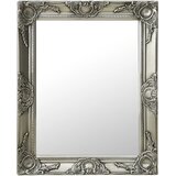  Zidno ogledalo u baroknom stilu 50 x 60 cm srebrno | shoptok.hr