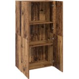 vidaXL Pisarniška omara Stari les 60 x 32 x 115 cm Konstruiran les | Shoptok.si