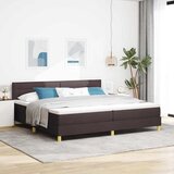 s opruga kutije Tamno smeđa 200 x 200 cm tkanina | shoptok.hr