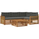 vidaXL Zunanja garnitura za sedenje 5 pcs Naravna in antracitna, (5000281452) | Shoptok.si