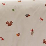 Catherine Lansfield Bež napenjalna otroška rjuha za zakonsko posteljo 135x190 cm Fox and Woodland Friends – | Shoptok.si