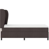 Box Spring Krevet s Madracem Tamno Smeđi 100x200 cm Tkanina | shoptok.hr