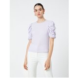 Koton Gathered Sleeves T-Shirt Crew Neck | shoptok.hr