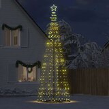 vidaXL Osvetljena novoletna jelka stožec 1534 LED toplo bela 503 cm | Shoptok.si