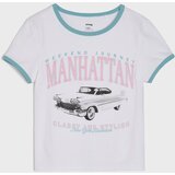 Sinsay Pamučna majica s natpisom Manhattan | shoptok.hr