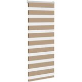 Zebra zavjesa Pješčano smeđa 60x100 cm Širina tkanine 55,9 cm Poliester | Shoptok.si