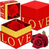 springos VEČNA VRTNICA RDEČA VALENTINOVO DARILNA ŠKATLA ZA ROJSTNI DAN DAN ŽENA, (21630242) | Shoptok.si