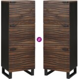 vidaXL Visoka omara iz orehovega lesa Rjava 40 x 33.5 x 110 cm | Shoptok.si