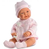 Llorens Dekliška lutka dojenček v roza obleki 45cm | Shoptok.si