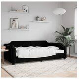 vidaXL Dnevni krevet crni 100 x 200 cm od tkanine | shoptok.hr