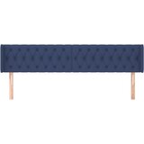  Uzglavlje s ušima plavo 203x16x78/88 cm od tkanine | shoptok.hr