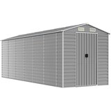  Vrtna kućica svijetlosiva 191x555x198 cm pocinčani čelik | Eponuda.com