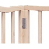  Vrata za pse s vratašcima 8 panela sklopiva 640 cm drvo topole | shoptok.hr