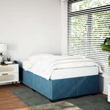 vidaXL Posteljni okvir modra 120x200 cm žamet | Shoptok.si