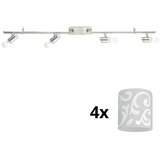 Eglo LED spot svetiljka MY CHOICE 4xE14/4W/230V hrom/bela | Eponuda.com