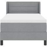 Krevet s opruga kutije Svijetlo siva 200 x 90 cm tkanina | Eponuda.com