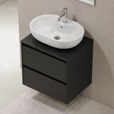  Kupaonski ormarić TRONDHEIM za umivaonik 60 cm, crni | Eponuda.com