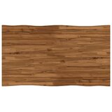  Stol za blagovanje s prirodnim rubom 140 x 80 x 75 cm Prirodna - Prirodna i crna 140 x 80 x 75 cm Živi rub | shoptok.hr