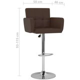 vidaXL Barski stolci od umjetne kože 2 kom smeđi | shoptok.hr