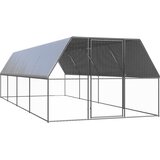 Vanjski kavez za kokoši 3 x 8 x 2 m od pocinčanog čelika | shoptok.hr
