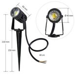  LED spoljašnje svetlo LED/3W/230V 4000K IP67 crno | Eponuda.com