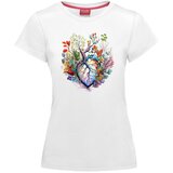 Teske Boje srce u cveću - ženska majica | ePonuda.com