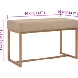  Klupa 80 cm bež baršunasta | Eponuda.com